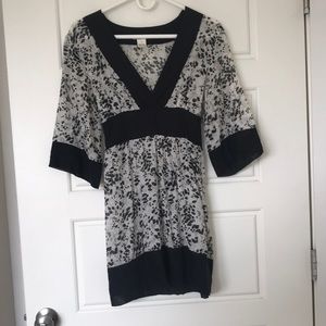 Kenzie Semi Sheer Floral Tunic with Tie Back